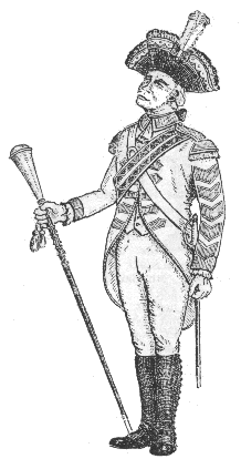 Drum Major, The Bucks Militia: 1790