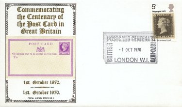 Postcard Centenary 1870 - 1970