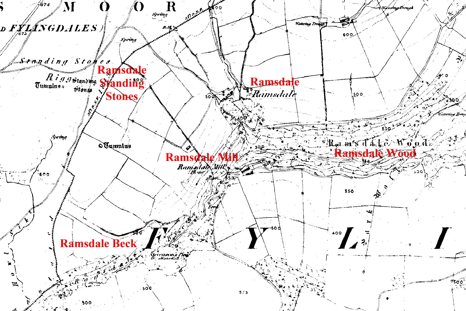 1:2,500 Map of Ramsdale