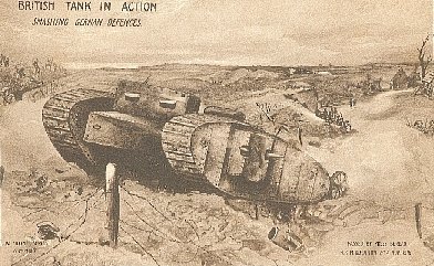British tank in action